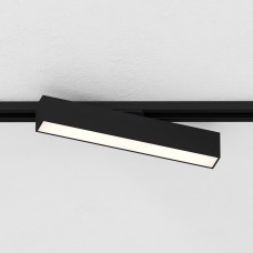 Светильник линейный трековый однофазный черный, L304W34H70мм, 10Вт, 3000К