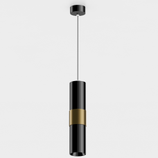 Подвесной светильник G-Lumi, "черный хром" со вставкой "латунь"