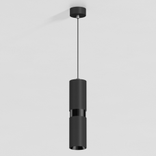 Подвесной светильник G-Lumi, черный со вставкой "черный хром", 245*60мм