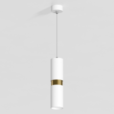 Подвесной светильник G-Lumi, "белый" со вставкой "латунь", 245*60мм