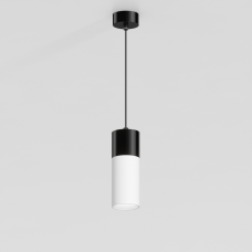 Подвесной светильник G-Lumi, "белый" со вставкой "черный хром", 245*60мм