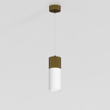 Подвесной светильник G-Lumi, "белый" со вставкой "латунь", 245*60мм