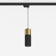 Подвесной светильник G-Lumi, "черный" со вставкой "латунь", 170*60мм