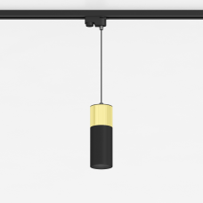Подвесной светильник G-Lumi, "черный" со вставкой "золото", 170*60мм