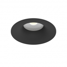 Встраиваемый светильник круглый черный 81*80мм