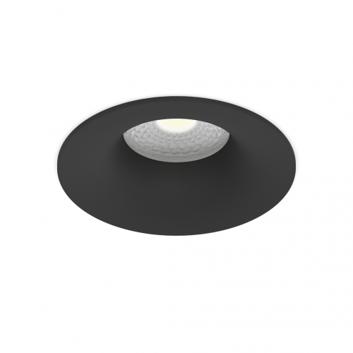 Встраиваемый светильник круглый черный 81*80мм