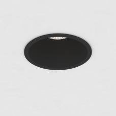 Встраиваемый светильник круглый черный Ф81мм