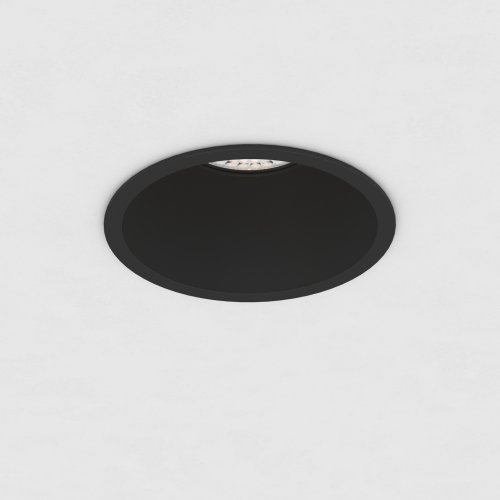 Встраиваемый светильник круглый черный Ф81мм