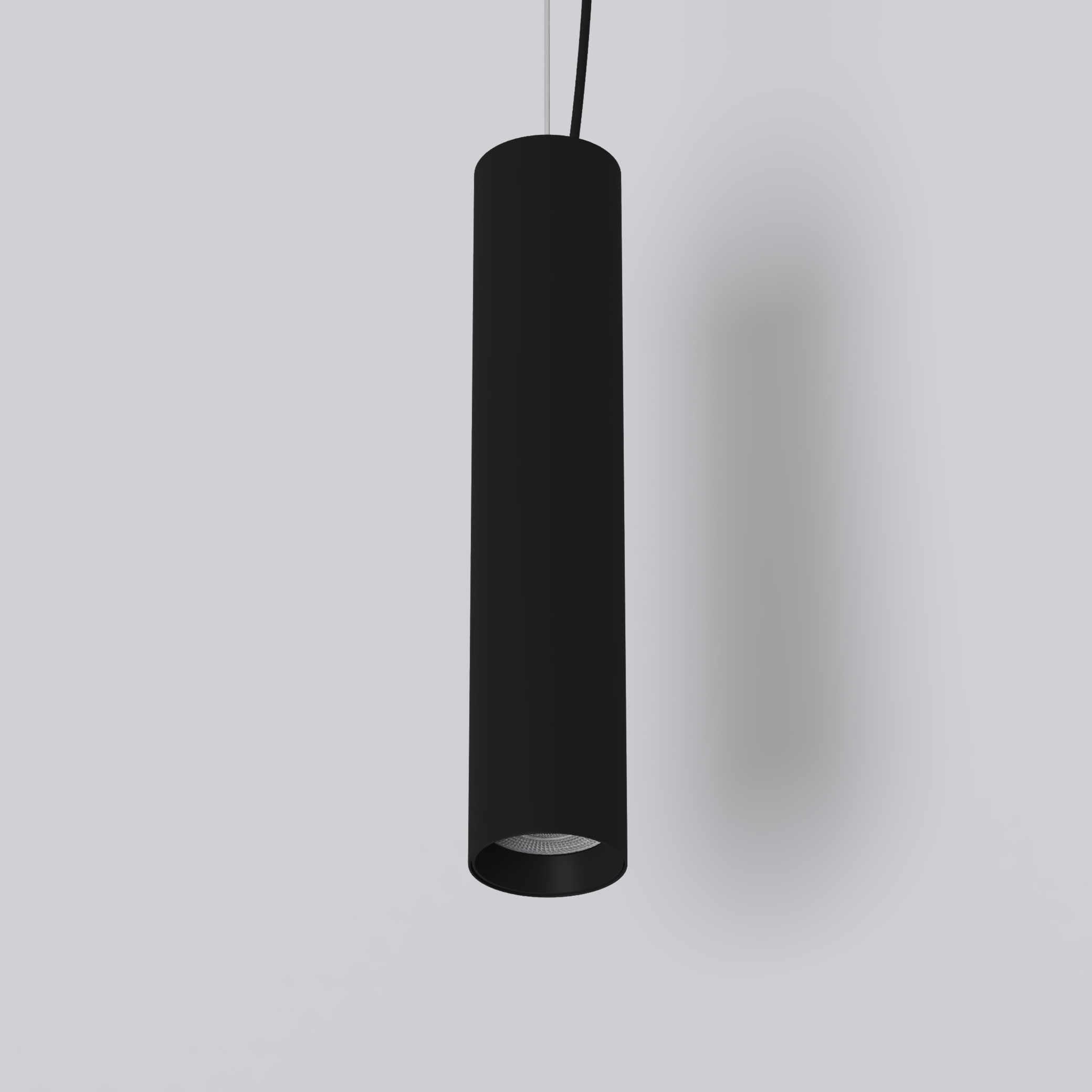 Подвесной светильник DUO, 12W, черный, 3000К, мод. LWQ-G046-BL