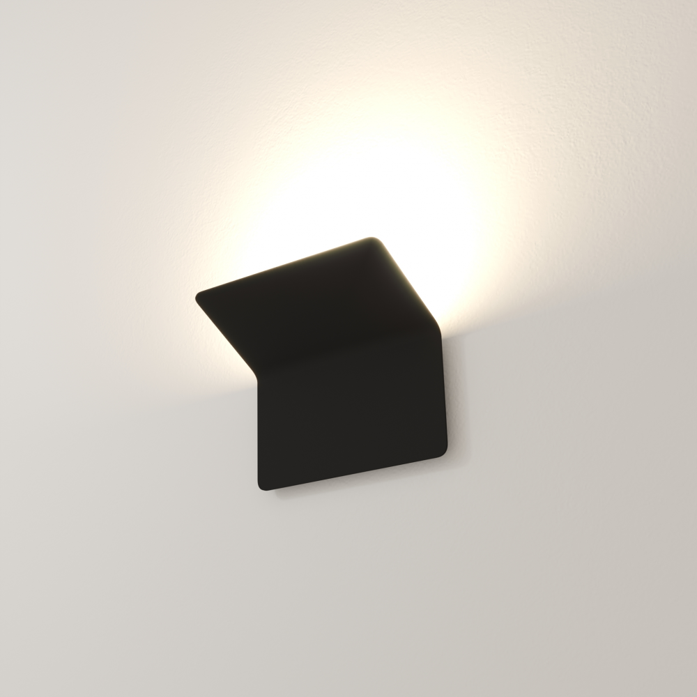 Настенный светильник GLOW черный, мод. DL-DOVA25W40S-black