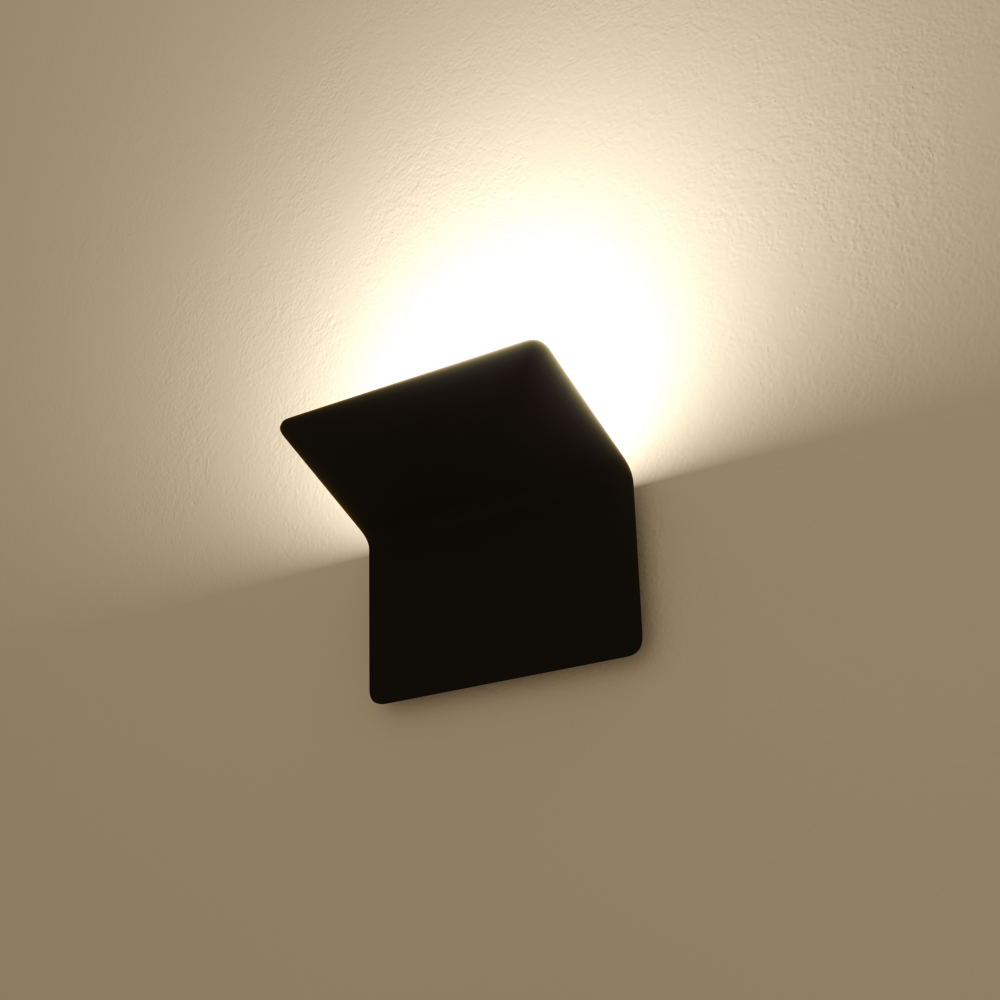 Настенный светильник GLOW черный, мод. DL-DOVA25W40S-black