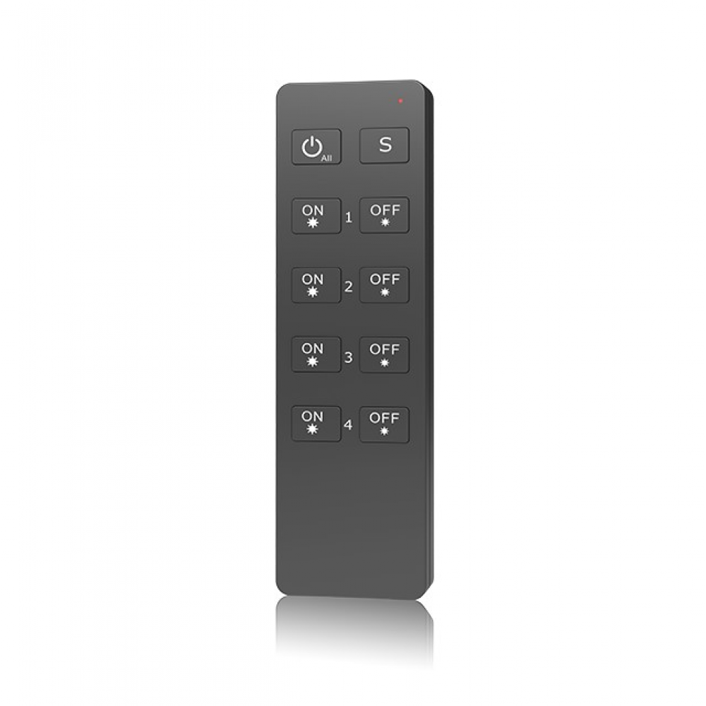 Черный пульт DIM 4 зоны / 2.4 GHz, мод. X2
